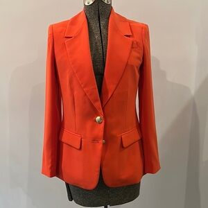 J. Crew 2-pc Suit: Orange Willa Blazer & Matching Pants